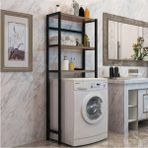 Sarı Papatya Çamaşır Makinesi Üstü Düzenleyici Raf Banyo Dolabı Rafı Makina Üstü Dolap Raf