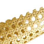 Sarı Rattan Rollo 45cm Dayanıklı Plastik Hasır Mobilya Tamir Açık Sandalyeler ve Masalar için 0.6 ila 2m Uzun Yönlü Rulo Projeler için