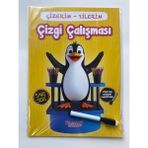 Sarı Seri - Çizerim Silerim Çizgi Çalışması (Kalem Hediyeli)