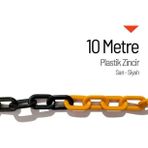 Sarı Siyah 10 m Plastik Zincir