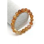 Sarı Topaz Doğal Taş Bileklik 10 Mm Küre Kesim