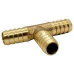 Sarı Üçlü Hortum Te Bağlantısı Rekoru 10mm