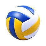 Sarı Voleybol Topu Dikişli Renkli 4 Numara - Sarı - Turuncu - Yeşil - Siyah