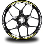 Sarı Yamaha R6 Jant Sticker Etiket - standart - Renkli