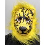 Sarı Yeleli Sarı Saçlı Aslan Maskesi Mega Peluş 2 No (5131)