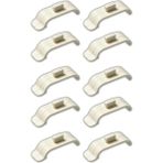 SARIALARM Vela - Zebra ve Stor Perde Montaj Aparatı Takmatik - Portray 10 Adet( Geniş Kasa- 4,5 Cm) - 1BW-Beyaz