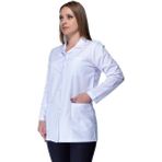 Sarıçiyil Üniforma Kadın Klasik Yaka Fit Kalıp Ceket Boy Doktor Eczacı Öğretmen Laboratuvar Önlük - (Alpaka Kumaş) - XS