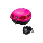 SARİSSA BİSİKLET Secret Bike Motosiklet Arka Çanta 33 Litre Pembe Sepet Port Bagaj Kilitli