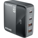 Şarj Cihazı, 65W Gan Hızlı Şarj Adaptörü, Güç Şeridi, 2x Type-C Girişi, 2x USB Girişi, T