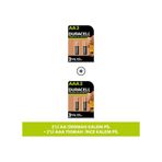 Şarj Edilebilir Aa 1300 Mah, 2'li + Duracell Şarj Edilebilir Aaa 750 Mah Pil, 2'li Paket