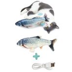 Şarj Edilebilir Dans Eden Balık Kedi Oyuncağı Büyük Boy Bez Balık Kedi Oyuncağı