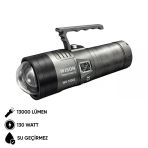 Şarj Edilebilir El Feneri - Wison - 13000 Lümen - 130 Watt (Ws-15500)