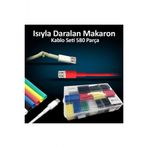 Şarj Kablosu Tamir Kiti Isıyla Daralan Makaron Kablo Seti 580 Parça