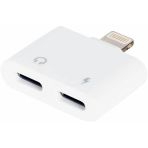 Şarj Kulaklik Çoklayici Çevirici Adaptör Lightning To 2 X Type-C