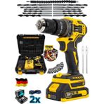 Şarjlı 970F Kömürsüz Motor Çelik Mandren Akülü Darbeli Matkap 10MM - Seçenek 1