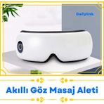 Şarjlı Bluetooth Müzik ve Masaj Göz Yüz Terapi Aleti - 1BW-Beyaz