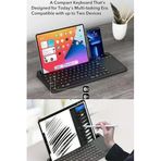 Şarjlı Bluetooth Touchpad Klavye Dual Bağlantı Galaxy Tab S9 Fe Uyumlu Hızlı Kolay Kablosuz Bağlantı Tablet Telefon Ile Kullan Türkçe Q Klav