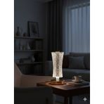 Şarjlı Dekoratif Camlı Masa Lambası 3 Modlu LED Aydınlatma