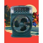 Şarjlı Işıklı 10W 5 Spreyli Vantilatör Buzlu Buharlı Mini Fan - Renkli