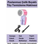 Şarjlı Kablolu Tiftik Kazak Tüy Toz Takım Elbise Halı Temizleme Makinesi, Pembe
