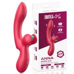 Şarjlı Klitoris G Nokta Uyarıcı Titreşimli Çırpma Hareketli 2 in 1 Kavisli Vibratör Dildo Gizli Paket