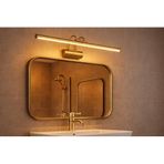 Sarjlı LED Flüt Resim Aplik | 6W | 3200K Gün Işığı | 35cm | Duvar Tipi Ayna/Tablo Üstü Dekoratif Işık | IP20 İç Mekan Kullanım (Gold Kasa)