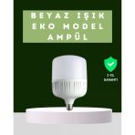 Şarjlı Led Torch Ampul 30 Watt Beyaz Işık Tasarruflu - Lisinya