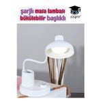 şarjlı masa lambası bükülebilir başlıklı