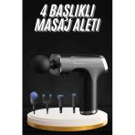 Şarjlı Masaj Tabancası 4 Başlıklı Mini Masaj Tabancası Ve Masaj Aleti Mir64923931