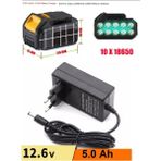 Şarjlı Matkap Için Şarj Adaptörü 12 Volt 14V 18V 20V 48V 58V Li-On Pil Şarj 5.0 Mh Üniversal