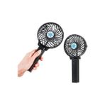 Şarjlı Mini Fan - Sessiz Soğutucu - El Fanı Vantilatör - Ayarlanabilir Masaüstü (Siyah)