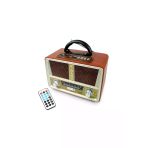 Şarjlı Nostaljik Radyo Meier M-112Bt Usb/Sd/Mp3/Bluetooth Açık Kahverengi