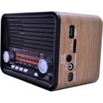 Şarjlı Nostaljik Radyo, Siyah, Taşınabilir ve Şık Tasarım