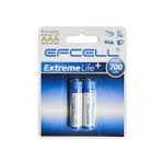 ŞARJLI PİL AAA İNCE KALEM 700MAH (2 ADET) Nİ-MH EFCELL HR-700AAA