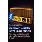 Şarjlı Retro Radyo Bluetooth Hoparlör Nostaljik Görünümlü Ahşap Tasarım Taşınabilir Müzik Kutusu