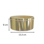 Sarkap 133x60 mm Gold Metal Yuvarlak Kutu