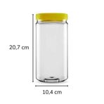 Sarkap 1500 ml Sarı Silindir Pet Kavanoz
