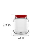 Sarkap 2000 ml Dilimli Pet Kavanoz Kırmızı