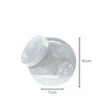 Sarkap 2000 ml Şeffaf Çift Tabanlı Pet Kavanoz