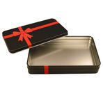Sarkap 265x180x45 mm Siyah Kurdeleli Metal Baklava Kutusu