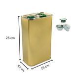 Sarkap 3 lt Gold Kapaklı Kulplu Zeytinyağı Tenekesi