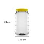 Sarkap 3000 ml Uzun Dilimli Pet Kavanoz SARI