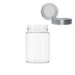 Sarkap 350 ml Silver Derin Etek Kapaklı Cam Kavanoz