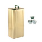 Sarkap 5 lt Gold Kapaklı Kulplu Zeytinyağı Tenekesi