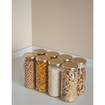 Sarkap 500 ml Gold Kapak 8'li Kapaklı Cam Kavanoz