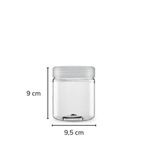 Sarkap 500 ml Silindir Pet Kavanoz Şeffaf