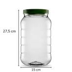 Sarkap 5000 ml Yeşil Uzun Dilimli Pet Kavanoz