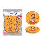 Sarkap 82 mm Aşçı Kadın Turuncu Hijyenik Paketli 10 Adet Kavanoz Kapağı
