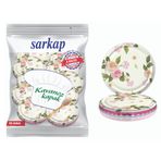 Sarkap 82 mm Çiçek Desenler Hijyenik Paketli 10 Adet Kavanoz Kapağı