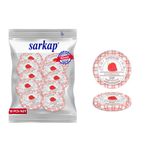 Sarkap 82 mm Çilek Meyve Desenler Hijyenik Paketli 10 Adet Kavanoz Kapağı